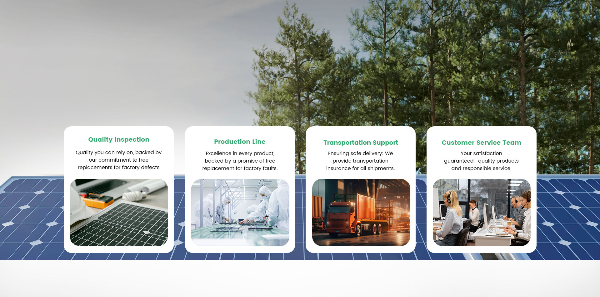 Banner omomba'e guasu compromiso excelencia orekóva reemplazo gratuito umi tema de calidad, orekóva inspección de calidad, excelencia línea de producción, apoyo transporte orekóva seguro, ha equipo dedicado servicio al cliente.