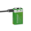 USD 9V ሊቲየም ፖሊመር ዳግም ሊሞላ የሚችል ባትሪ